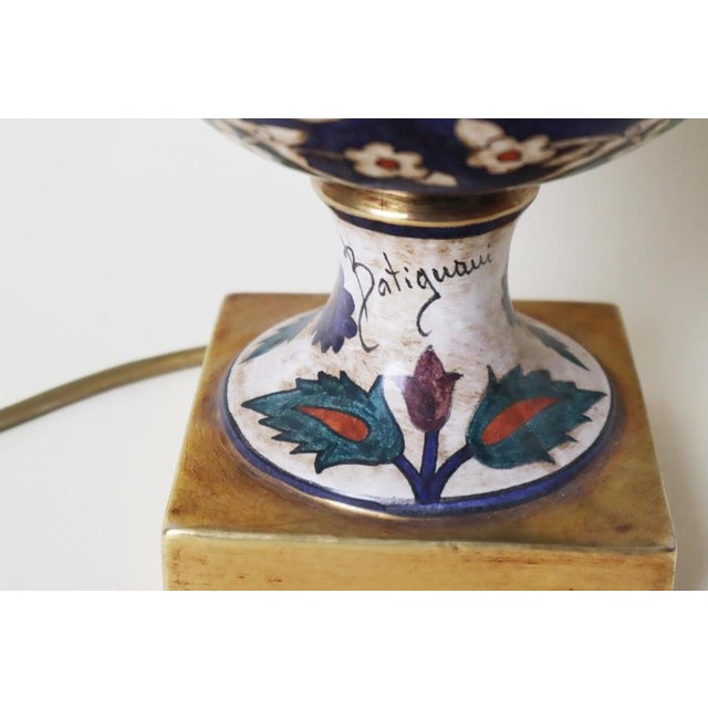Hollywood Regency Table Lamp from Ceramiche Batignani Firenze, Italy, 1970s For Sale - Image 6 of 11