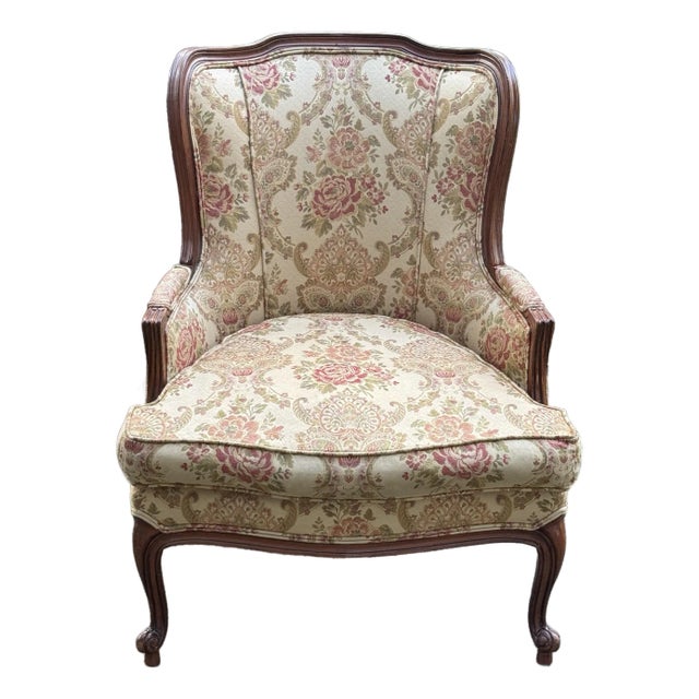 Ethan Allen “Camille” French Upholstered Chair For Sale