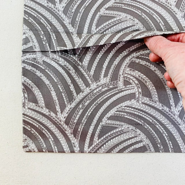 Designer Vicki Payne Free Spirit Gray & Cream Modern Abstract "Feather" Pillow Covers- 3 Pieces For Sale In Jacksonville, FL - Image 6 of 7