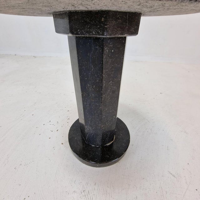 Italian Coffee or Side Table in Granite, 1980s For Sale - Image 11 of 14