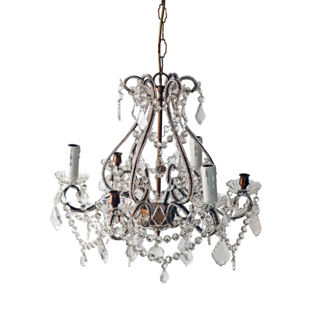 Italian Chandelier in Crystal For Sale