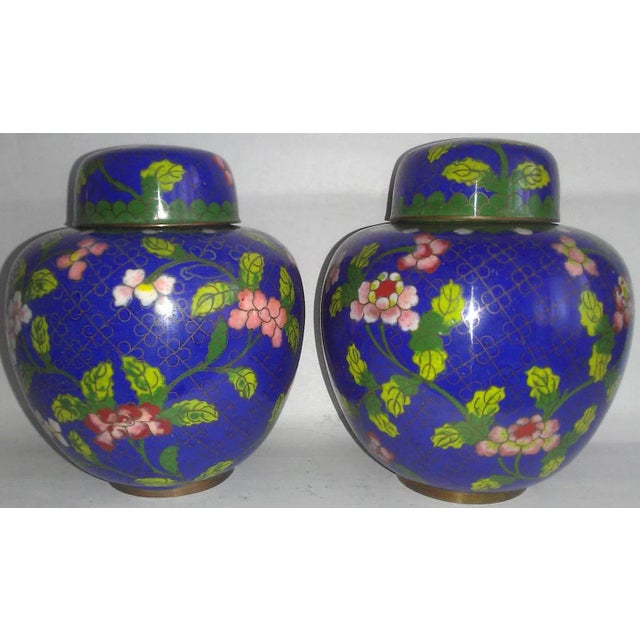 Metal Early 20th Century Chinese Ginger Jars - a Pair For Sale - Image 7 of 7