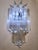 1960s Vintage Wall Lamp with Clear Murano Glass Prisms, 1960s For Sale - Image 5 of 15