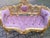 Late 20th Century French Louis XVI Rose Velvet Settee – Gilt Beech Bring refined French elegance into your interior with...