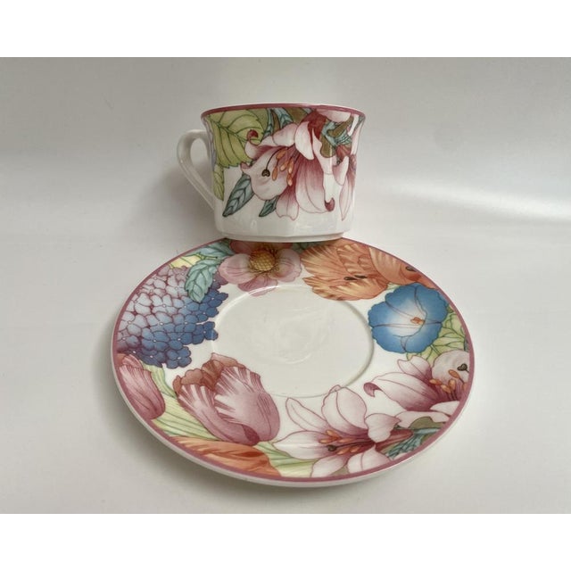 White Vintage Gallo China Tea Set from Villeroy & Boch, 1970s, Set of 23 For Sale - Image 8 of 11