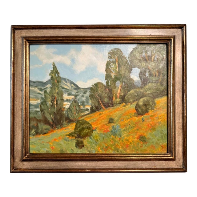 Framed Landscape Painting by Jill Pavlas For Sale