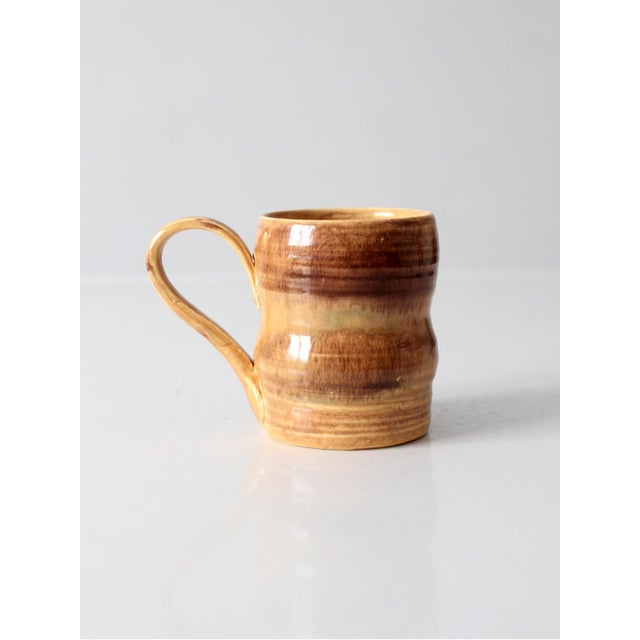 Ceramic Vintage Handmade Studio Pottery Mug For Sale - Image 7 of 12