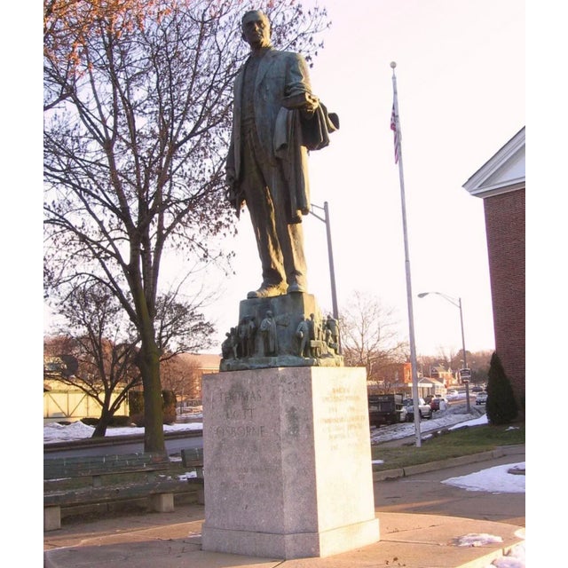 Rare American Bronze Sculpture of Prison Reformer Thomas Mott Osborne For Sale - Image 6 of 18