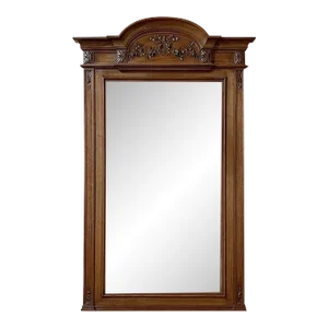Antique French Louis XVI Carved Walnut Mirror
