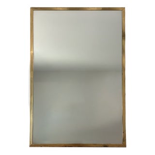 Mid-Century Modern Brass Mirror, 1960 For Sale