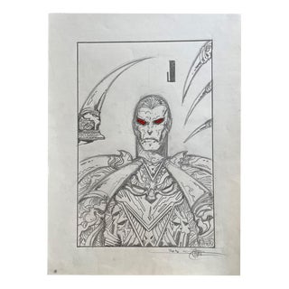 Philippe Druillet, Warrior, 2020, Pencil For Sale