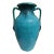 Vintage Large Blue North Carolina Pottery Vase For Sale