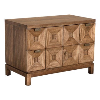 NOIR Musashi 2 Drawer, Large, Dark Walnut For Sale