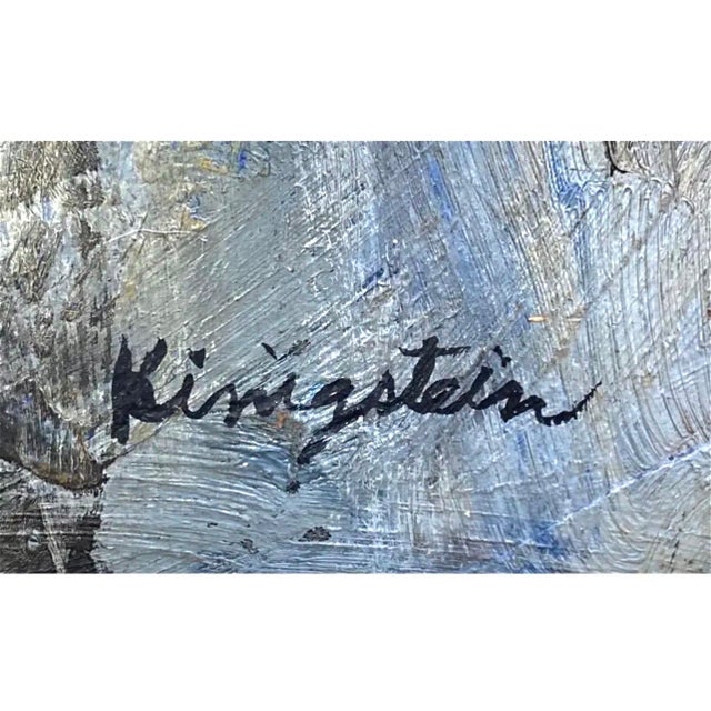 Jonah Kinigstein, Large Figurative Expressionist Oil Painting Rediscovered New York City Artist, c.1950's For Sale - Image 11 of 18