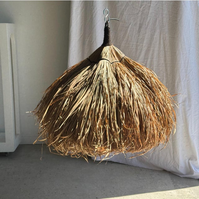 Pendant Light or Lampshade in Alang Alang Fibers For Sale - Image 15 of 15