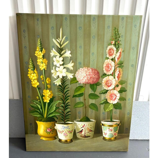 Fabrice De Villeneuve oil on canvas painting. Signed by artist. Fabrice De Villeneuve was a renowned artist in the mid...