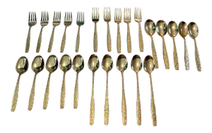 Gold Americana Flatware Set 25