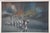 Textile Mid 20th Century Charles Obas Rainy Haitian Village Scene Sailboats Figures Oil Painting 29" For Sale - Image 7 of 10
