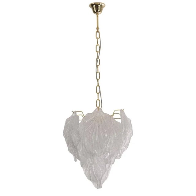Suspension with Murano Glass Leaves, Italy, 1990s For Sale - Image 11 of 11