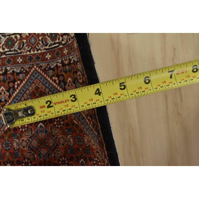 Fine Bidjar Rug 2’10” X 4’11” Red Wool Traditional Hand-Knotted Carpet For Sale - Image 10 of 12