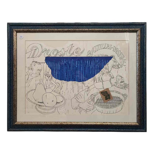 Concetto Pozzati, Untitled, Lithograph, Framed For Sale