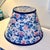 Shabby Chic Floral Fabric Lampshades With Navy Velvet Trim, Styled After Brunschwig & Fils, a Pair (New) For Sale - Image 3 of 8