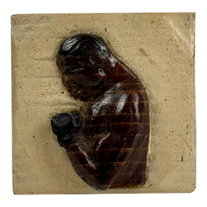 Folk Art Sculptural Hand Carving of Boxer Joe Louis, Circa 1949, by Unknown Artist