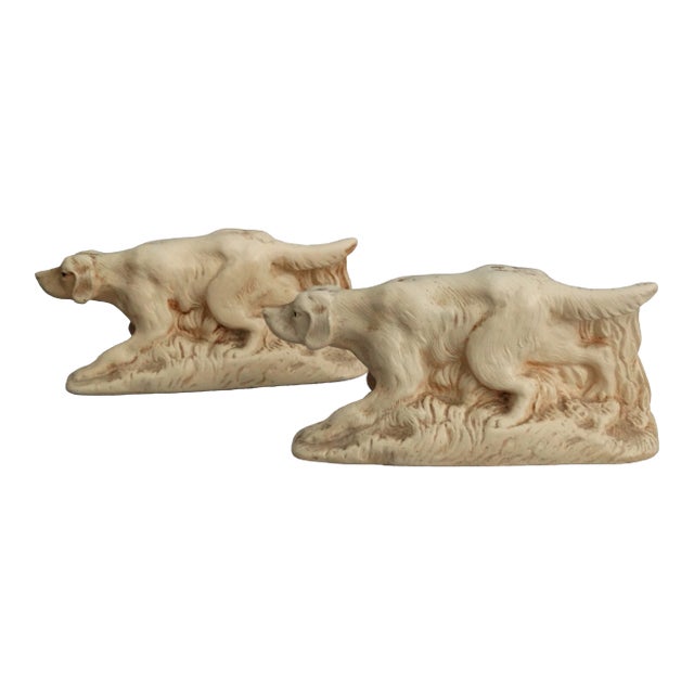 McCoy Hunting Dog Spaniel Bookends - A Pair For Sale