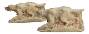 McCoy Hunting Dog Spaniel Bookends - A Pair
