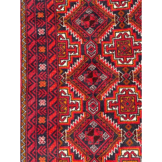 1980s Vintage Turkmen Baluch Back Rug, 1980s For Sale - Image 5 of 11