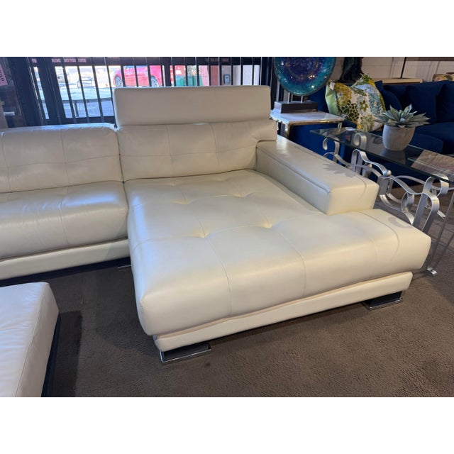 2020s Gamma Off White Five Piece Sectional For Sale - Image 5 of 7