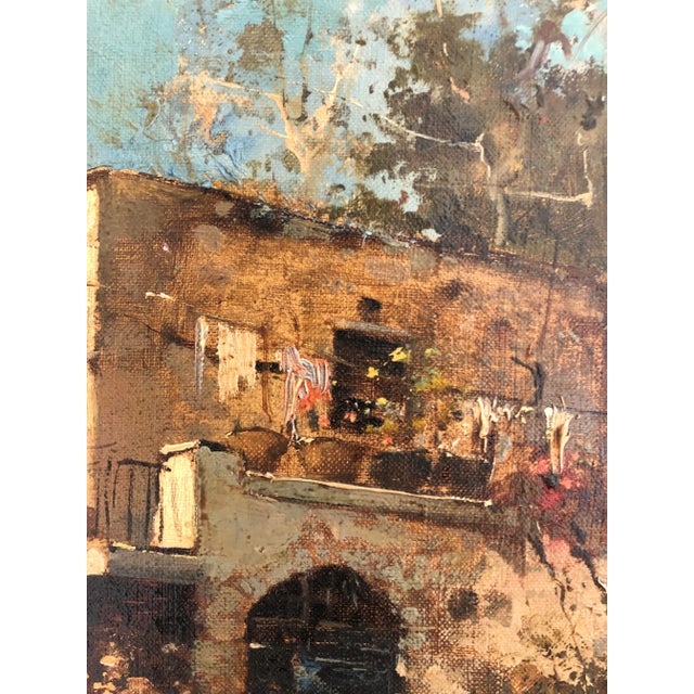 Ezelino Briante, Maisons typiques, Oil on Canvas, Framed For Sale - Image 6 of 10