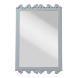 Fleur Home Garden District Laurel Rectangle Mirror in Pelican Gray, 24x36 For Sale