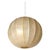 Large Mid-Century Modern Beige Round Cocoon Pendant Light by Achille Castiglioni for Hille, Italy, 1960s For Sale - Image 12 of 12