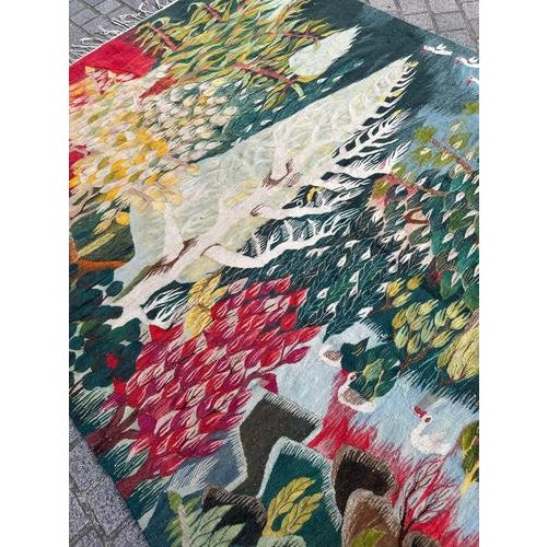 Vintage Egyptian Tapestry, 1950s For Sale - Image 13 of 18