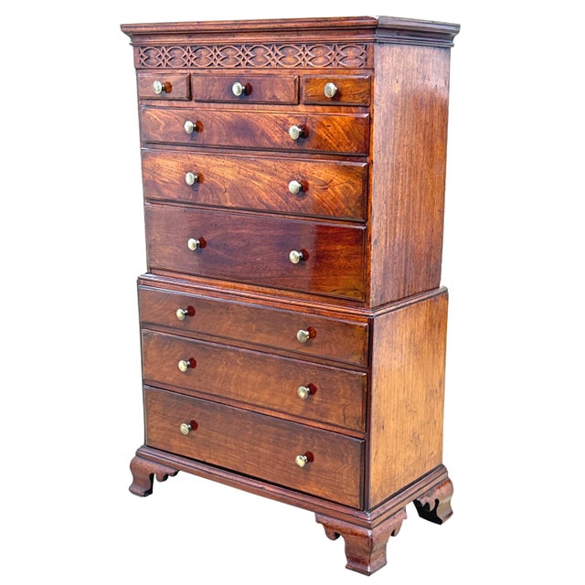18th Century Georgian Miniature Tallboy Chest on Chest, 1760s For Sale - Image 13 of 13
