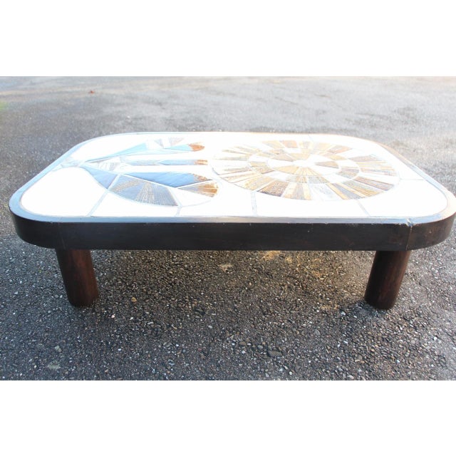 Fleur Coffee Table by Roger Capron, 1960s For Sale - Image 9 of 10