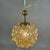 1960s Amber Bubble Glass & Brass Pendant by Helena Tynell for Limburg, Germany, 1960s For Sale - Image 5 of 18
