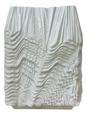 Large Kaskade Vase in White Porcelain by Martin Freyer for Rosenthal Studio Linie, 1966