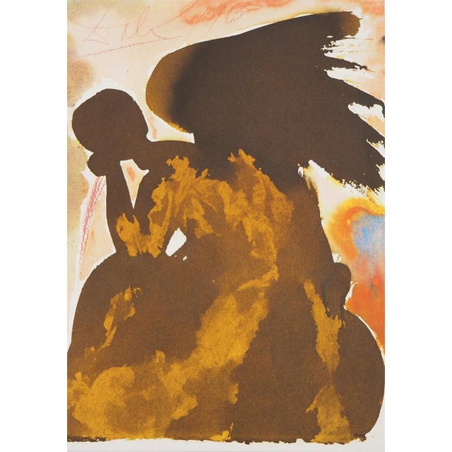 Salvador Dali, The Black Angel, Lithograph For Sale - Image 6 of 6