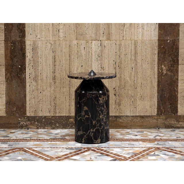 Modern Handcrafted Coffee Table in Italian Marble by Karen Chekerdjian For Sale - Image 11 of 12