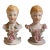 Vintage Figural Porcelain Salt & Pepper Shakers — Victorian-Style Couple For Sale