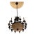 Contemporary 12 Arm 15 Light, Large Alabaster Chandelier For Sale