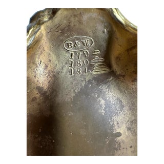 Vintage Art Nouveau Bronze Floral Jewelry Casket For Sale