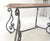 Heavy Wrought Iron Base 46x30" Thick Granite Top Outdoor Dining Table MINT For Sale - Image 9 of 12