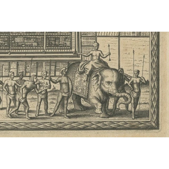 Antique Print of Batavia Capital of the Dutch East Indies by Van Der Aa, 1725 For Sale - Image 3 of 8