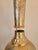Vintage Hand Painted Brass Side Table Lamp From India For Sale - Image 10 of 16