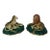 Rare Pair Staffordshire Lion and Lioness Figures For Sale
