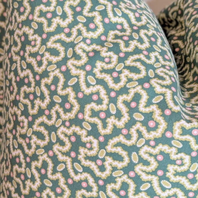 Schumacher Leonie Vermicelli Pillows in Leaf - Double Sided Pair For Sale In Greensboro - Image 6 of 7