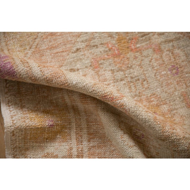 Shabby Chic Vintage Distressed Oushak Rug Runner - 3' x 8'8" For Sale - Image 3 of 9